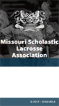 Mobile Screenshot of missourischolasticlacrosseassociation.com